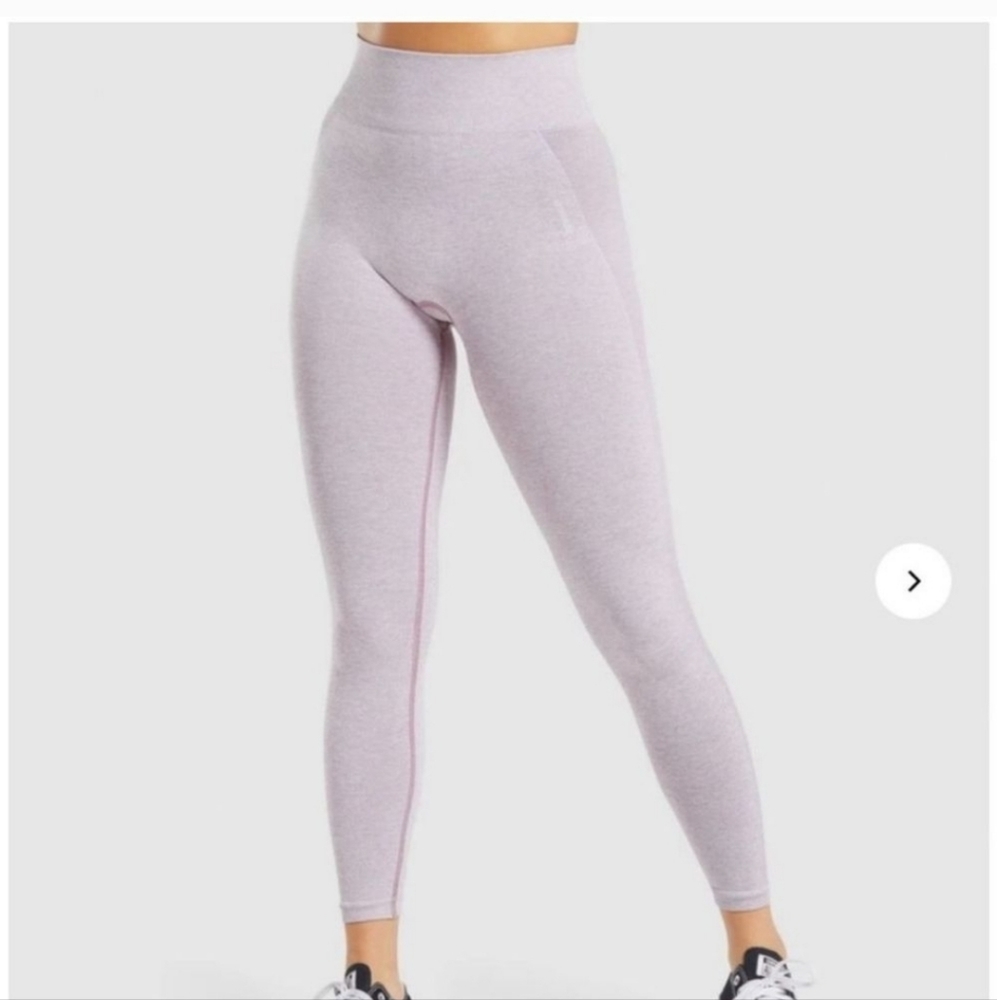 Gymshark flex high waisted seamless legging mallow purple marl pebble gray XS
